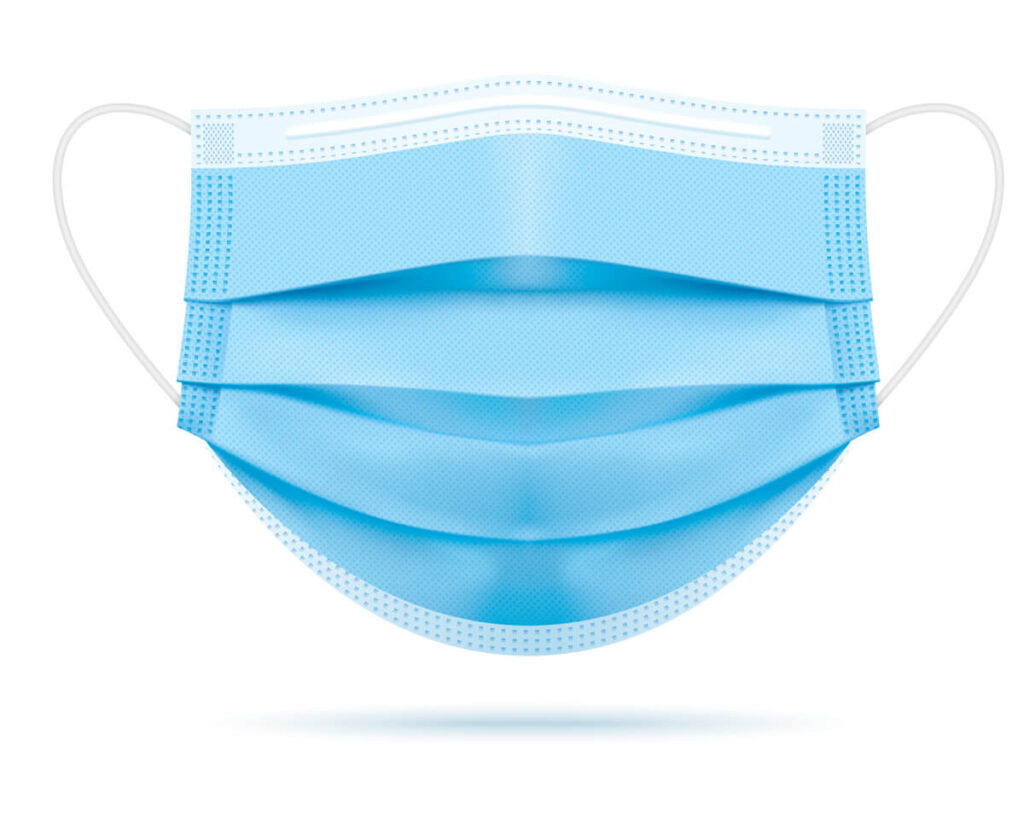 3 Ply disposable face masks made in USA - Brilliance Air